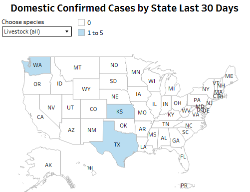 Domestic Confirmed Cases by State 10/15/2026 Domestic Confirmed Cases by State 10/15/2026
